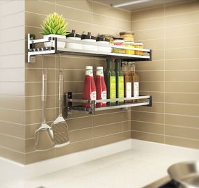 Progettazione innovatrice dell'elettrodomestico dello scaffale fissato al muro semplice della cucina per gli oneri gravosi
